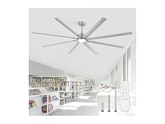 ZMISHIBO 96" Aluminum Ceiling Fan with Lights