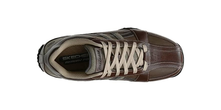 skechers men's citywalk malton oxford sneaker charcoal