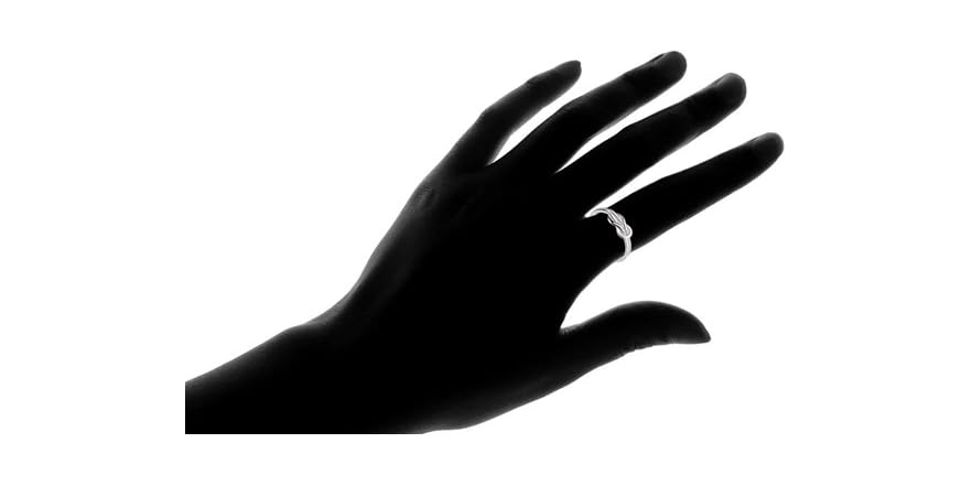 925 Sterling Silver Knotted Ring