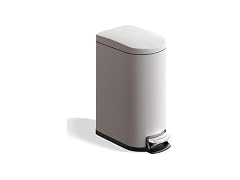 OUTLANE 2.6 Gal / 10L Stainless Steel Kitchen Trash Can Grey