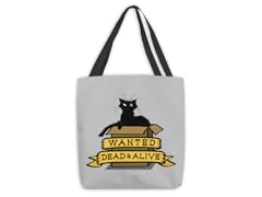 Wanted Schrodinger's Cat Large Tote Bag