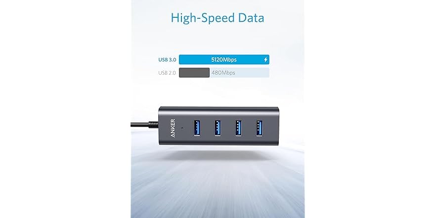 Anker Aluminum USB-C Hub – 4 Fast USB-A 3.0 Ports for Seamless Connectivity - Image 4