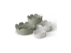RGI Home Scallop Edge Baskets, Set of 4