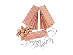 Household Essentials Cedar Hang Up Set, Brown