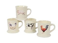 Farm Animal Mug Set 12 oz. - Set of 4