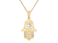 Hamsa Pendant w/ CZ