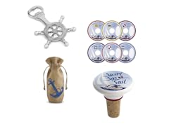 Nautical Wine Accessories Bundle