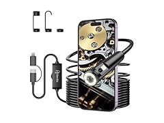Dual Lens Endoscope Camera w/Light, 1920P HD