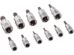 11-Piece Tamperproof Star Bit Socket Rail