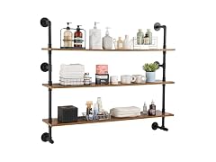 Industrial Pipe Shelf, 2 Tier 24x7.87in
