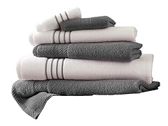 6-Piece Quick-Dry Striped Towel Set
