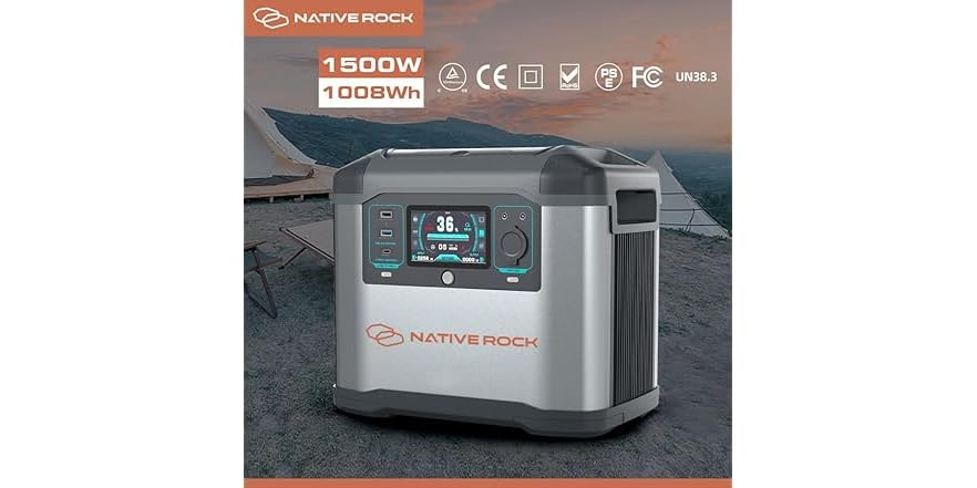 Snapper Rocks Power Station Native Rock NRP15 1500W Portable Power Station