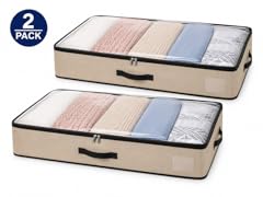 2 Pack Under-the-Bed Storage Bags