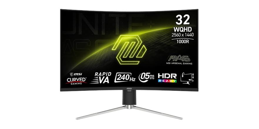 MSI 32" QHD Curved Gaming Monitor | MAG 325CQRXF E2