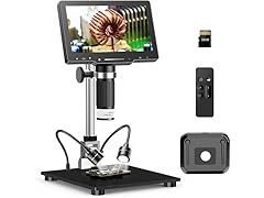 4K 48MP HDMI Digital Coin Microscope with 7" IPS Screen (Open Box)