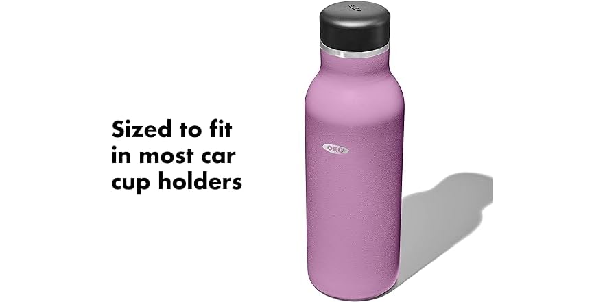 OXO Strive 20oz Insulated Water Bottle - Keeps Drinks Cold 24hrs, Hot 12hrs