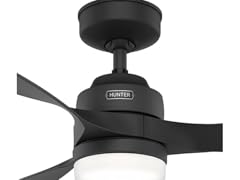 Hunter Fan 52" Matte Black Indoor/Outdoor Ceiling Fan