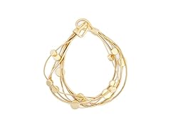 Napier Gold Multi Row Bracelet