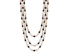 Endless Multicolored Pearl Necklace