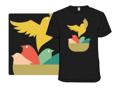Bird Flying from the Nest