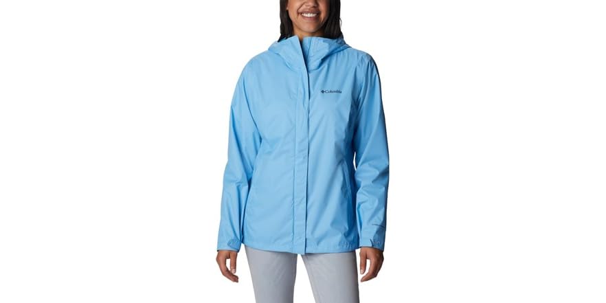 Columbia Arcadia II Plus Size Jacket Giacca Impermeabile, Bianco, Bianco, 1X Donna