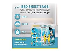 2 in 1 Bed Sheet Marking Tags