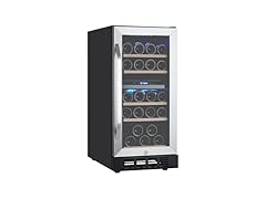 Metal Built-in Single Door Wine Cooler 26 Bottles 