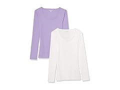 Amazon Essentials Women 2-Pack Long Sleeve Rib