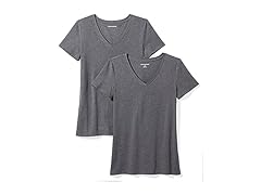 Amazon Essentials Women Regular-Fit Short-Sleeve Tee 2-Pack