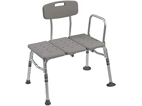 Plastic Tub Transfer Bench with Backrest