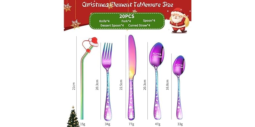 Colorful Stainless Steel Cutlery Set