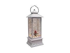 Roman 11" Lighted Swirl Cardinal in Whit