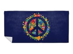 Peace & Cats Beach Towel