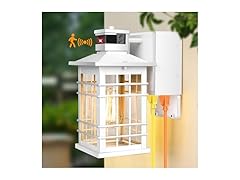 Kondras Porch Light with GFCI Outlets Built-in, Motion Sensor Dusk to Dawn