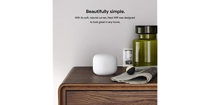 Google Mesh Box Google Nest Wifi Mesh Router and One Point (Open Box)