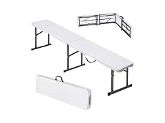 VEVOR Plastic 6' Folding Bench