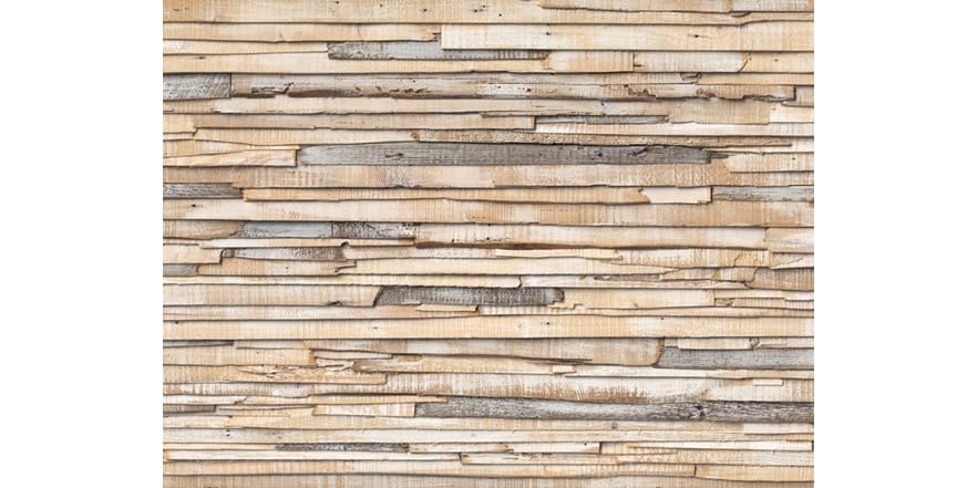 Whitewashed Wood Wall Mural - Whitewashed Wooden Wall Decor