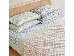 Patina Vie Cotton & Rayon Printed Sheet Set