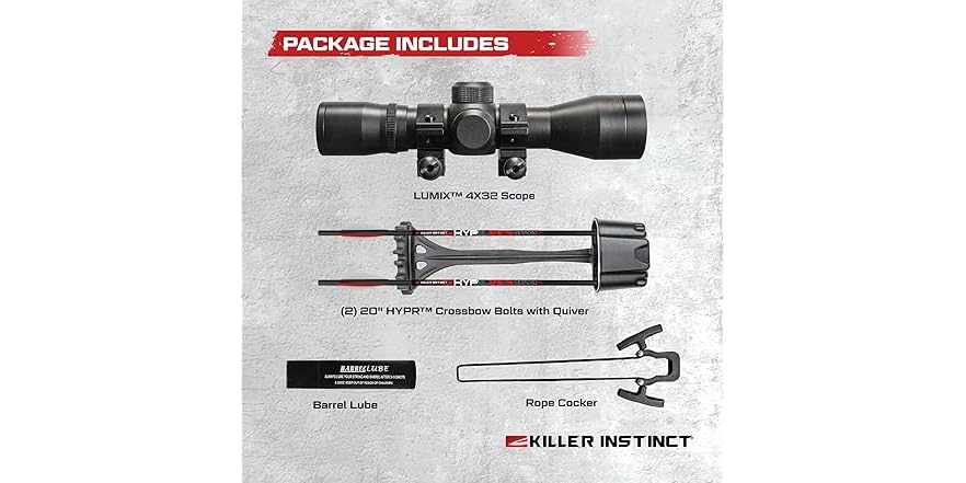 Killer Instinct Lethal 405HD Crossbow Kit Redesigned