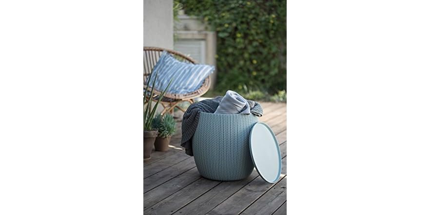 Keter Urban Knit Pouf Ottoman