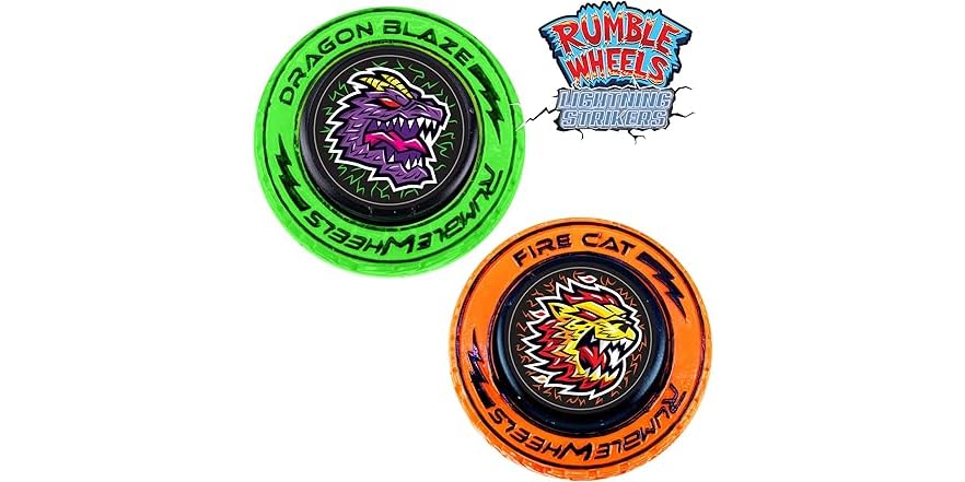 The Cart Rumbles Rumble Wheels Lightning Strikers 2-PK