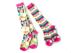 Owl and Heart Stripes 2-pk