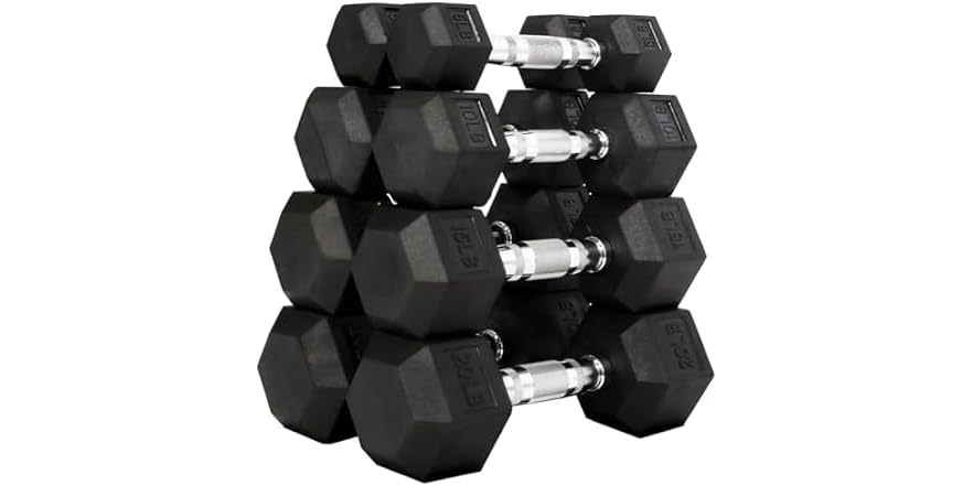 Fitvids Hex Dumbbell 5,10,15, 20LB Pairs