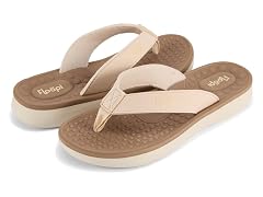 Womens Vegan Leather Thong Flip Flop