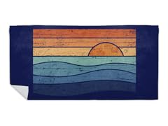Vintage Sunset Beach Towel