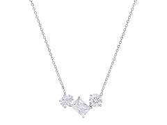 Moissanite Diamond Trio Necklace