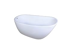Kingston Brass 59" Contemporary Freestanding Acrylic Bathtub