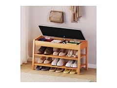 PARTPHONER Shoe Rack Bench with Storage