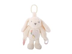 Linzy 10" Beige Bunny Baby Stroller Toy