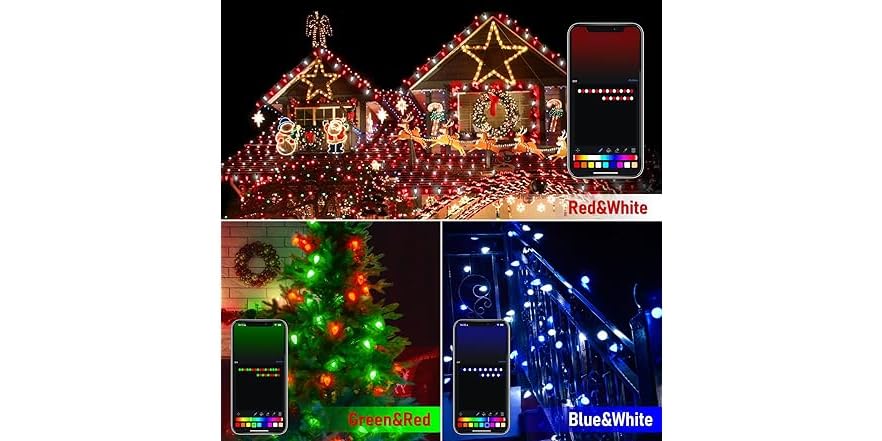 Probro App Programmable C9 LED Christmas Lights